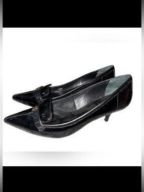 Tory Burch Eliza Black Patent Pumps 10